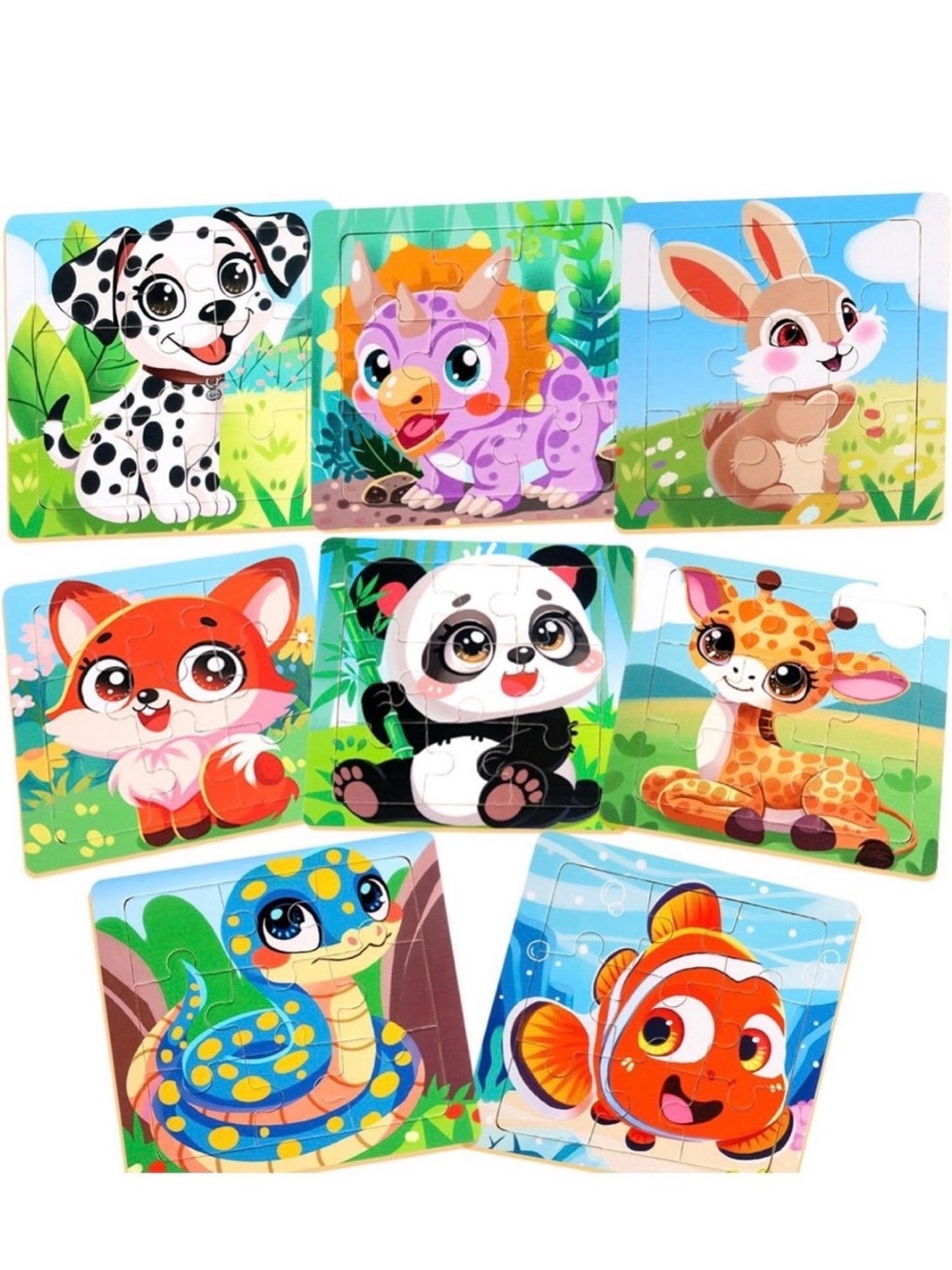 Kids animal puzzles for kids 8-pack